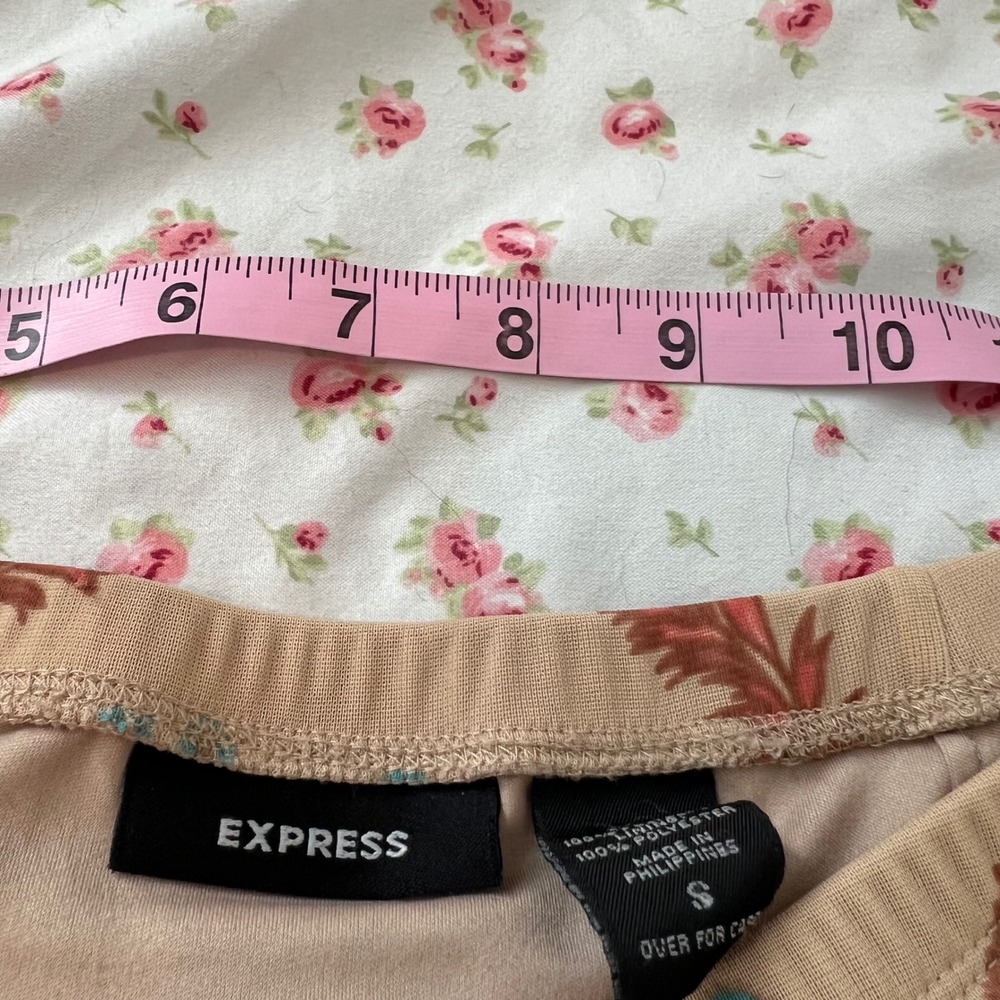 vintage y2k express tiered floral & paisley patterned maxi skirt - Picture 5 of 7